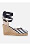 Kelli Navy Blue Women's Wedge Heeled Espadrille - 3