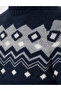 Navy Blue Slim Fit Quarter Collar Knitwear Sweater 50296448-Vr033 - 7