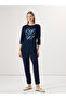 Crew Neck Sequin Embroidered Women's Blouse Lcwaikiki Classic - 2