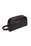 Black Vegan Leather Personal Care and Daily Clutch Bag, Large Portfolio & Clutch Bag - 2