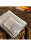Ottoman Needle Embroidered 2-Piece Cappuccino Velvet Towel Set 50&90 /30&50 - 2