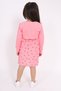 Girl's Dress with Flower Detail on the Chest - 5