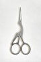 Swan Model Promise Engagement Scissors Silver, Ribbon Opening Special Day Ceremonial Sewing Embroidery Scissors Silver - 4