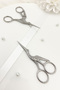 Swan Model Promise Engagement Scissors Silver, Ribbon Opening Special Day Ceremonial Sewing Embroidery Scissors Silver