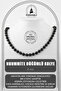 Nuummite 8 Mm - Knotted Natural Stone Necklace