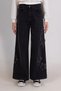 Girls' Cotton Embroidered Wide Leg Jeans - 2