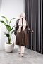 Women's Leather Pocket Belted Trench Coat - 7