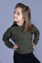 Girls' Positive Printed Cropped Sweatshirt
