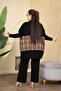 3-Piece Knitwear Set with Poncho and Throat Badi Pants with Elastic Waist - 5