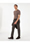 Brown Slim Fit Fabric Trousers 50292959-Vr029 - 3