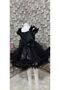 Black Tulle and Sequin Evening Gown & Graduation Dress - 7