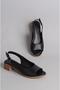 Select 807 genuine leather heel sandal (heel height: 3.5 cm) black - 6