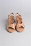 Genuine Leather Heel Sandals - Select 911 Mink, 6cm Heel Height - 2