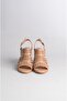 Seç 108 Genuine Leather Heel Sandals (Heel Height: 9 cm) Mink - 3