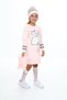 Girl's Dress Bunny Embroidered Beret and Neck Collar 3 Piece Set - 6