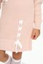 Girl's Dress Embossed Butterfly Embroidered Beret and Scarf Set of 3 - 6