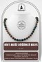 Indian Agate 8 Mm Knotted Natural Stone Necklace