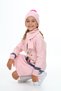 Girl's Dress Deer Embroidered Beret and Scarf Set of 3 - 7