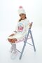 Girl's Dress Sweetheart Headband Embroidered Beret and Scarf Set of 3 - 6