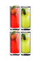 Long Glass Water, Latte, Soft Drink, Smoothie Glass Set 270 ml 3 Pieces 2325 - 5