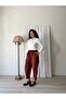 Brick Color Velvet Trousers - 3