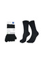 Bruges Merino Wool Prevents Fungus and Odor Toe Socks 1 Pair Pack Black - 3