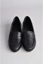 Select 0011 genuine leather wedge heel shoes (heel height: 3.5 cm) black - 3