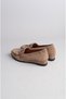 Seç 09 Genuine Leather Padded Heel Women's Shoes (Heel Height:3.5Cm) Mink Suede - 6
