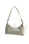 Women's Gray Patent Leather Shoulder Bag - 5