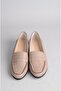 Select 0011 genuine leather wedge heel shoes (heel height: 3.5 cm) mink - 3