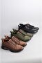 Select 500 genuine leather casual women's shoe khaki - 8