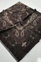120X120 Ethnic Patterned Soft Cotton Scarf - Milk Coffee