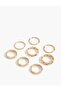 Set of 8 Twisted Rings and Joint Rings - 2