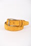 3.5 cm Mustard Yellow Suede Original Leather Belt