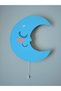 Decorative Wooden Printed Sleeping Moon Children's Room Night Light 28*32 - 2