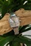 Retro Minimal Square Dial Steel Strap Women's Wristwatch - 4