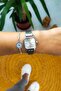 Retro Minimal Square Dial Steel Strap Women's Wristwatch