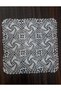 Handmade Tıg Lace Display Set Room Set 6 Pieces (20 X 20 cm) Çarkıfelek Hand Knitted Lace Napkin