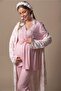 Effortt Powder Maternity and Postpartum Robe Pajama Set