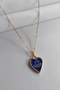 Women's Enamel I'M Good Written Necklace, Heart Necklace - 2