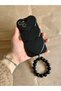 Shiny Love Heart Case with Bead Bracelet Compatible for iPhone 15 Plus and 14 Plus (6.7 Inch)