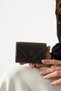 Genuine Leather Unisex Accordion Card Holder, Business Card Holder