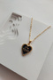 Women's Enamel I'M Good Written Necklace, Heart Necklace - 4