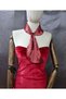 Ronja Satin Tie Scarf Neck Warmer Burgundy - 6