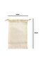 10 Pieces Raw Cloth Pouch |   Drawstring Cloth Bag |   14X22Cm - 2