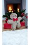 Brown Cute Cookie Man 30cm New Year Christmas Plush Pillow - 2