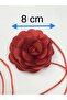 Rose Necklace/satin Flower Necklace - 5