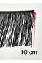 Tassel Fringe Black 10 Cm 1 Meter - 4