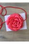 Necklace/choker Necklace/laced Satin Rose Necklace (POMEGRANATE FLOWER) - 2