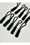 Zipper Gloves Set of 10 Black